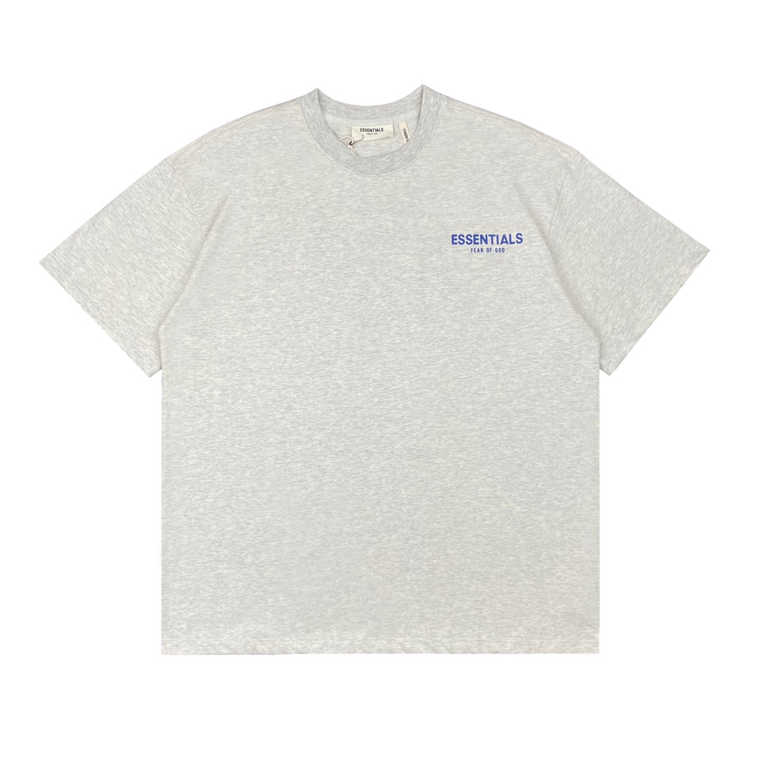 Fog double-line charity cloth short sleeves light gray