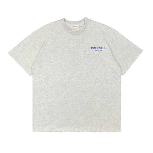 Fog double-line charity cloth short sleeves light gray