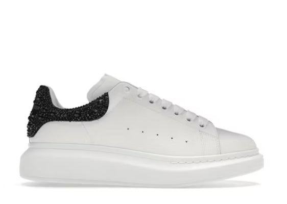 Alexander McQueen Oversized Sneaker White Black Crystals