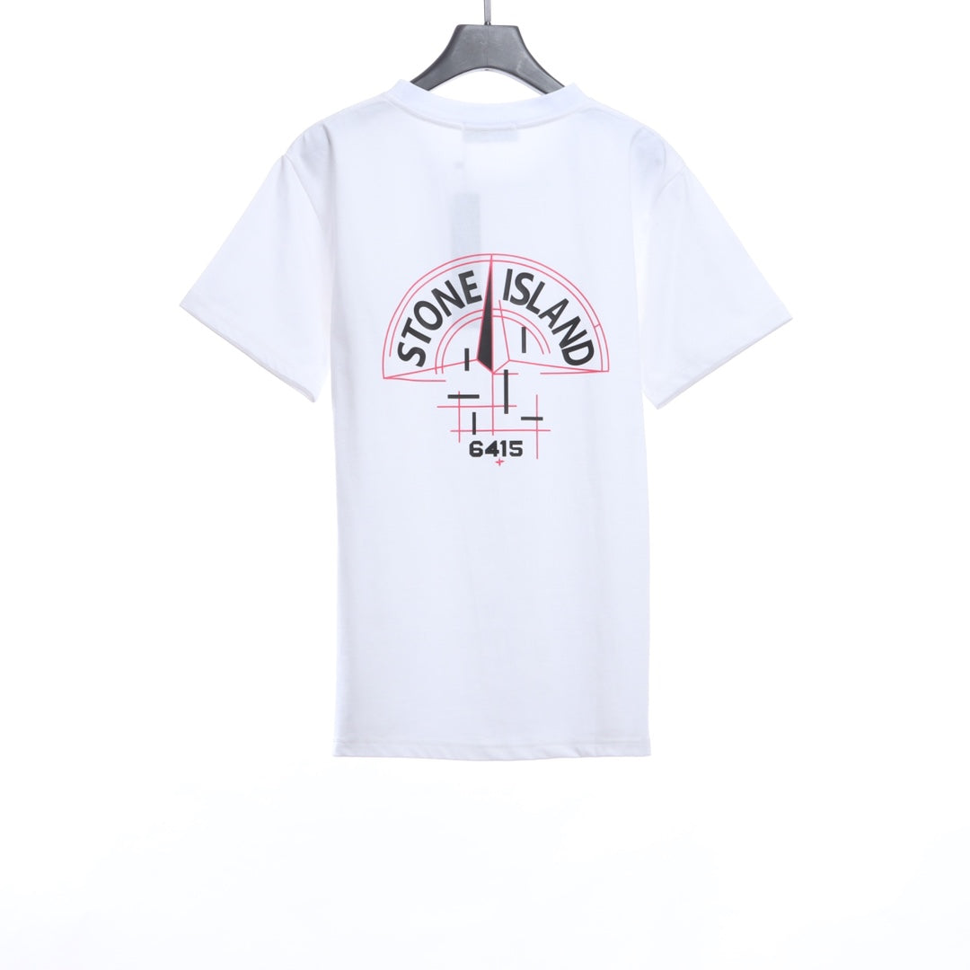 Stone Island Mechanical Compass Print Short Sleeve