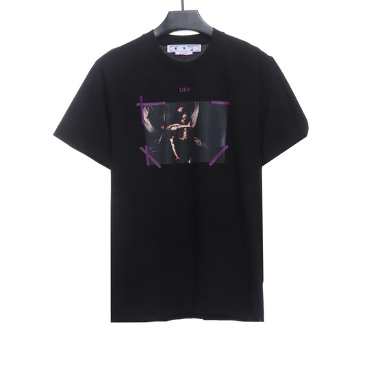 0W oil painting of Notre Dame with short sleeves