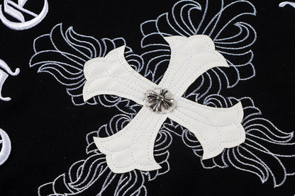 Chrome Hearts latest basic crewneck sweatshirt Black/White