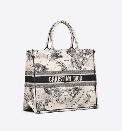 LARGE DIOR BOOK TOTE Latte Toile de (42 x 35 x 18.5 cm)
