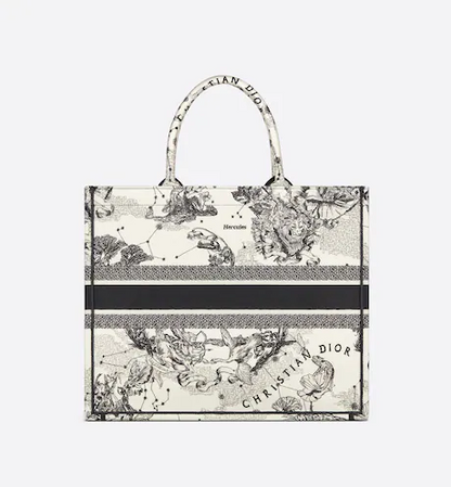 LARGE DIOR BOOK TOTE Latte Toile de (42 x 35 x 18.5 cm)