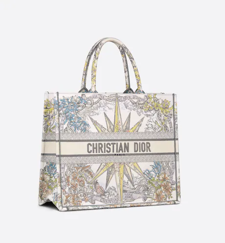 LARGE DIOR BOOK TOTE White (42 x 35 x 18.5 cm)
