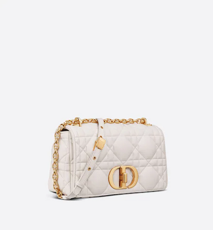 DIOR CARO BAG Latte Matte Padded Calfskin
