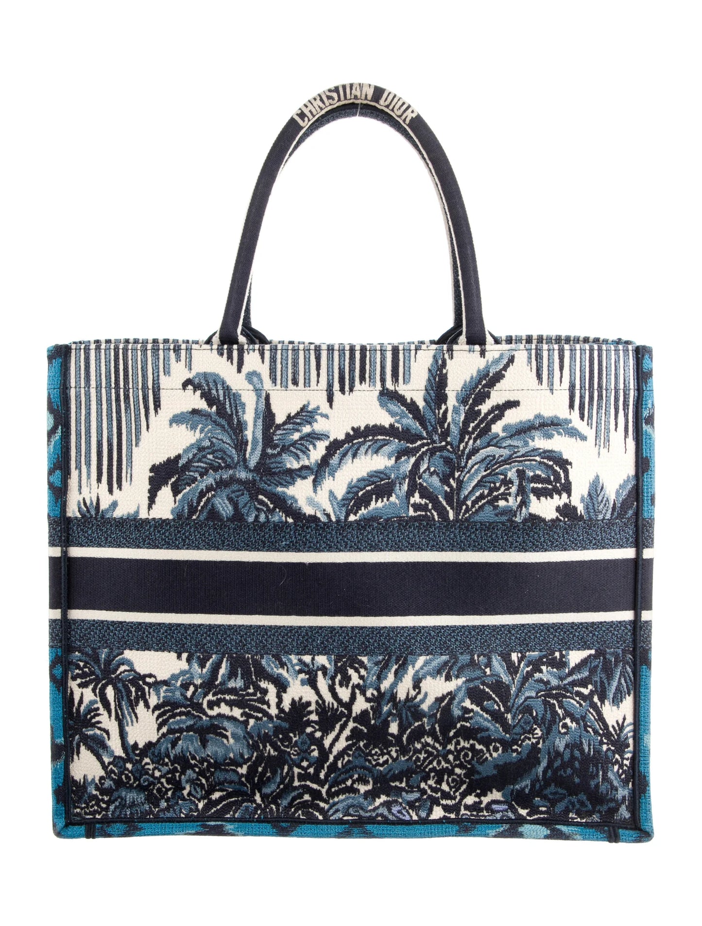 CHRISTIAN DIOR Large Palms Book Tote