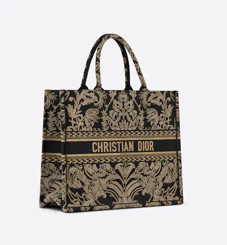 LARGE DIOR BOOK TOTE Black and White (42 x 35 x 18.5 cm)