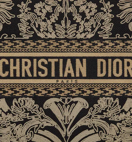 LARGE DIOR BOOK TOTE Black and White (42 x 35 x 18.5 cm)