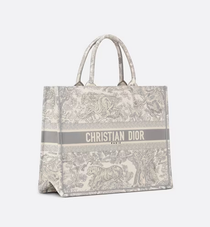 LARGE DIOR BOOK TOTE Gray Toile de (42 x 35 x 18.5 cm) IOTZD5ZG