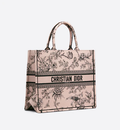 LARGE DIOR BOOK TOTE Powder Pink Dior (42 x 35 x 18.5 cm)