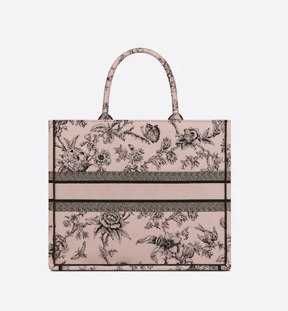 LARGE DIOR BOOK TOTE Powder Pink Dior (42 x 35 x 18.5 cm)
