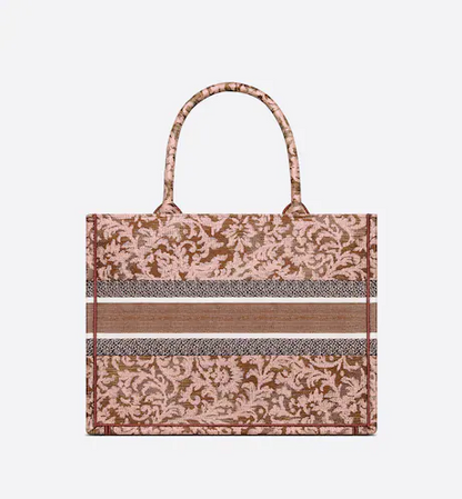 DIOR BOOK TOTE Metallic Pink (36 x 27.5 x 16.5 cm)