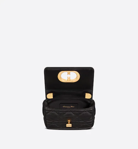 MICRO DIOR CARO BAG Black