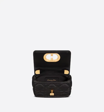MICRO DIOR CARO BAG Black