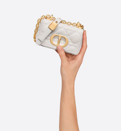 MICRO DIOR CARO BAG Latte