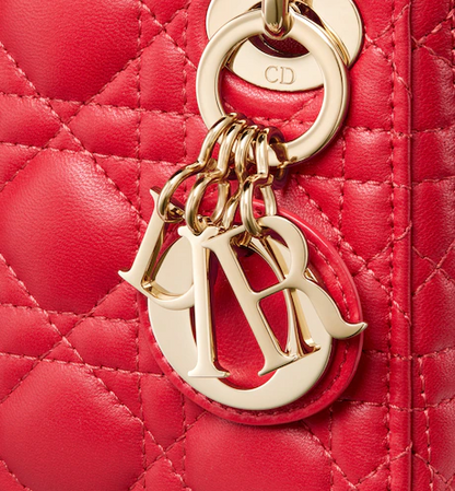 MICRO LADY DIOR BAG Scarlet Red