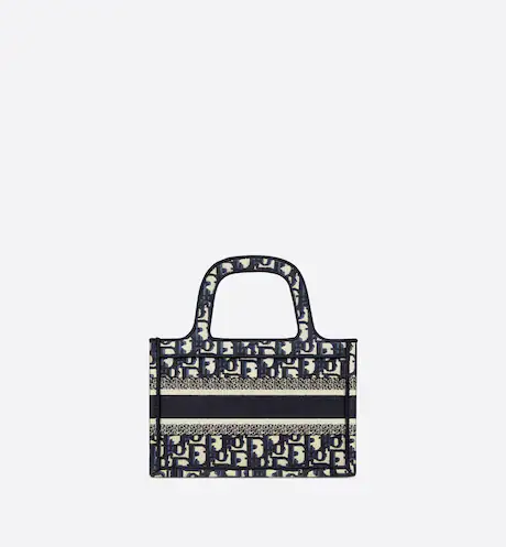 MINI DIOR BOOK TOTE Blue Dior (22.5 x 15 x 6 cm)