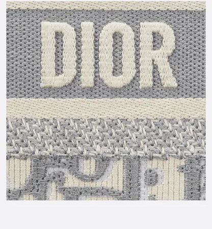 MINI DIOR BOOK TOTE Gray Dior (22,5 x 15 x 6 cm)