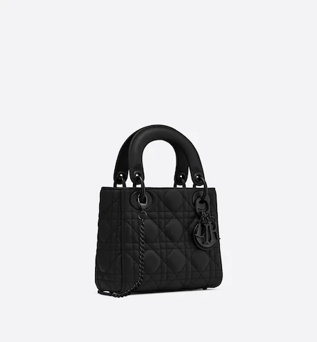 MINI LADY DIOR BAG Black Calfskin