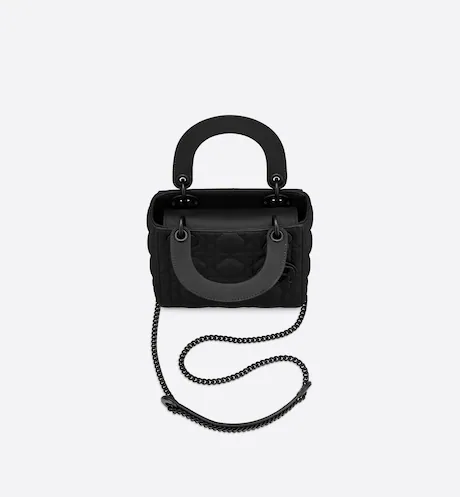 MINI LADY DIOR BAG Black Calfskin