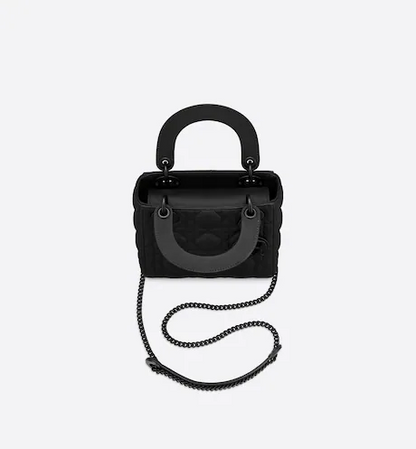 MINI LADY DIOR BAG Black Calfskin