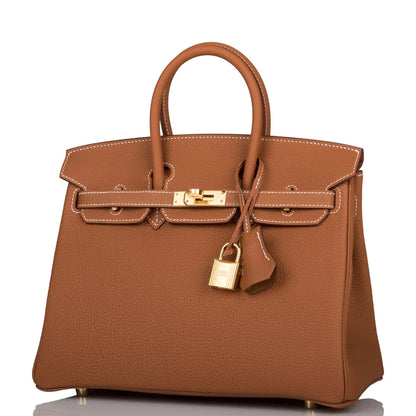 Hermès Birkin 25 Gold Togo Gold Hardware