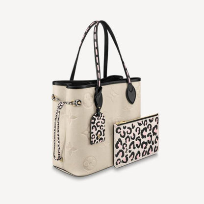 LOUIS VUITTON Neverfull MM long wallet 2-piece set deals Ref: M58525 + M80481