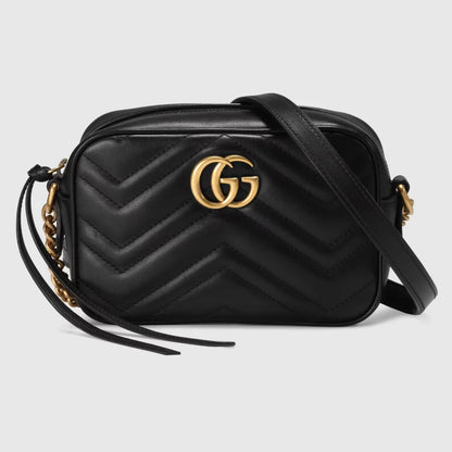 GG Marmont mini shoulder bag+GUCCI continental wallet