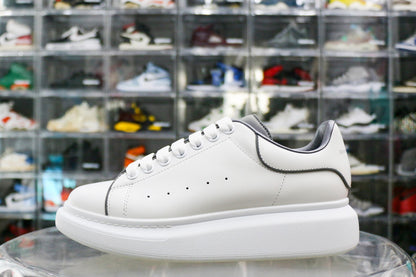 Alexander McQueen Oversized Sneaker White Gray 3M