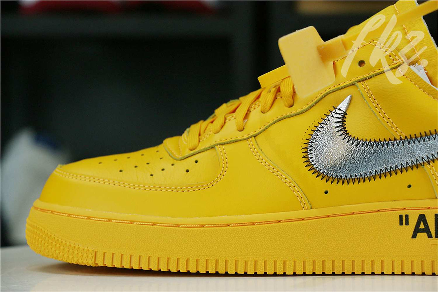 Off White x Air Force 1 University Gold 2021