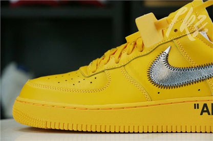 Off White x Air Force 1 University Gold 2021