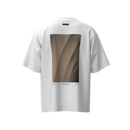 FOG tripartite co-signature RRR123 short-sleeved character letter printing