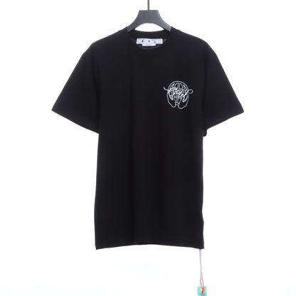 OW palm arrow print short sleeves