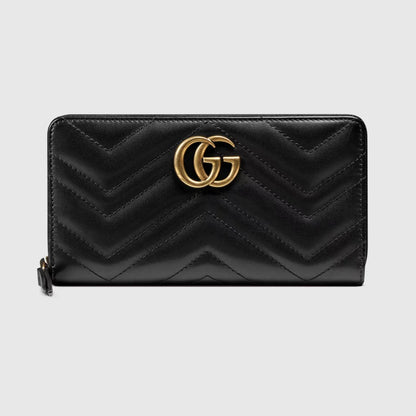 Gucci Marmont small shoulder bag+GG Marmont zip around wallet