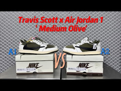 Travis Scott x Air Jordan 1  Medium Olive (LN5 A1 Batch)
