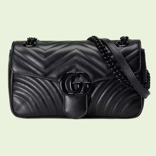 hand small shoulder bag – Black Leather