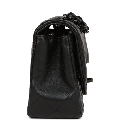 Mini Flap Bag SO Black Black Hardware for MR