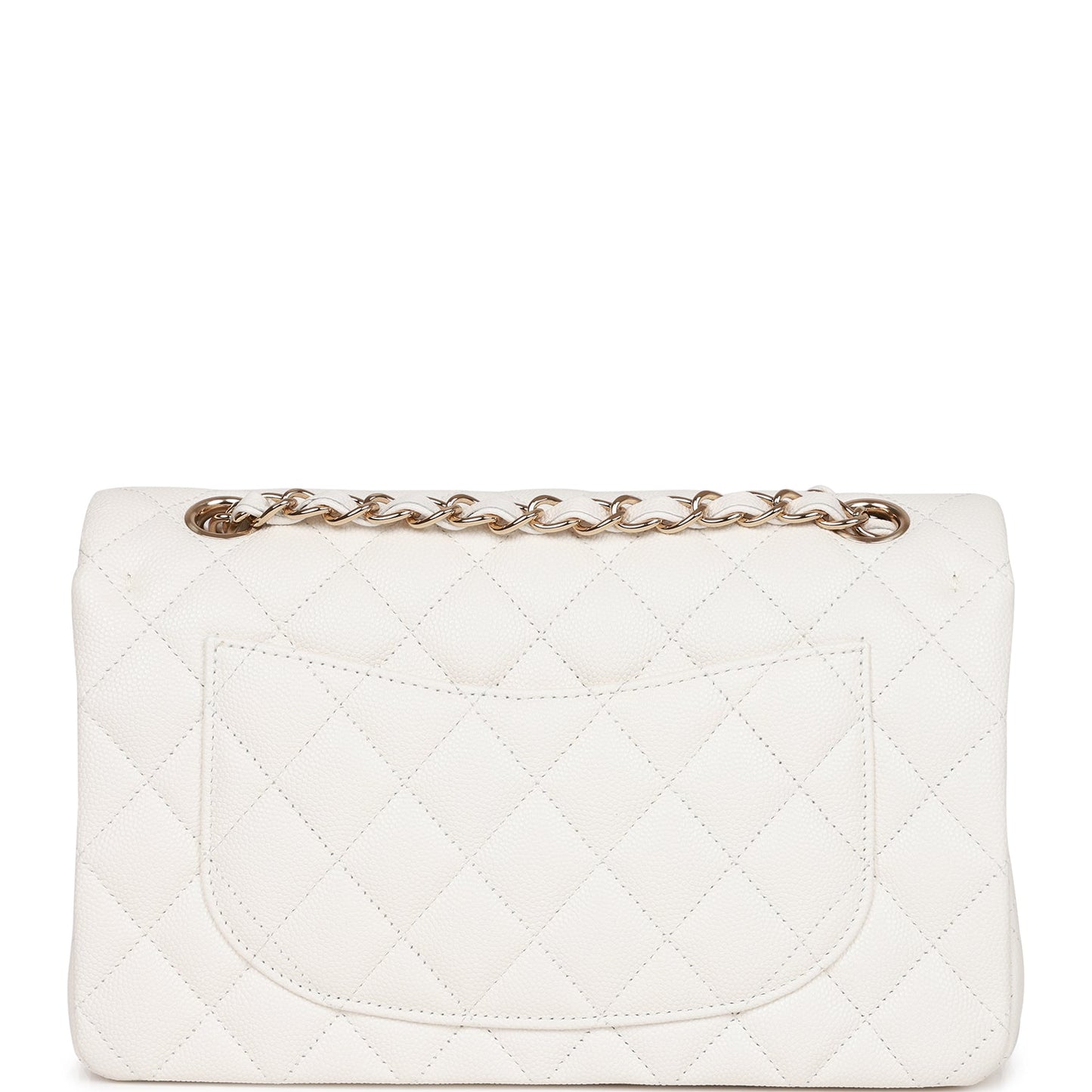 Small Double Flap White Light Hardware