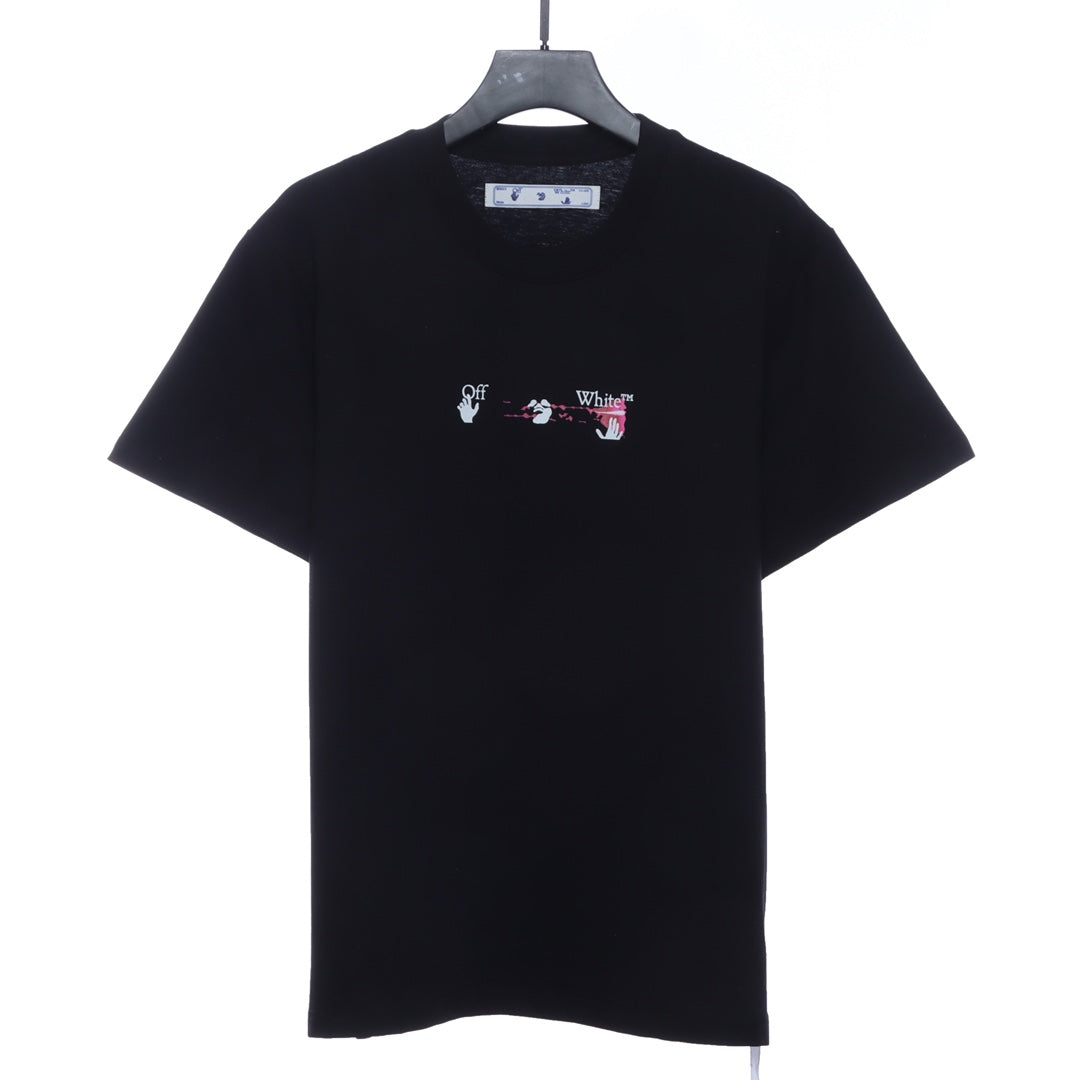 OW Acrylic Arrow Print Short Sleeve