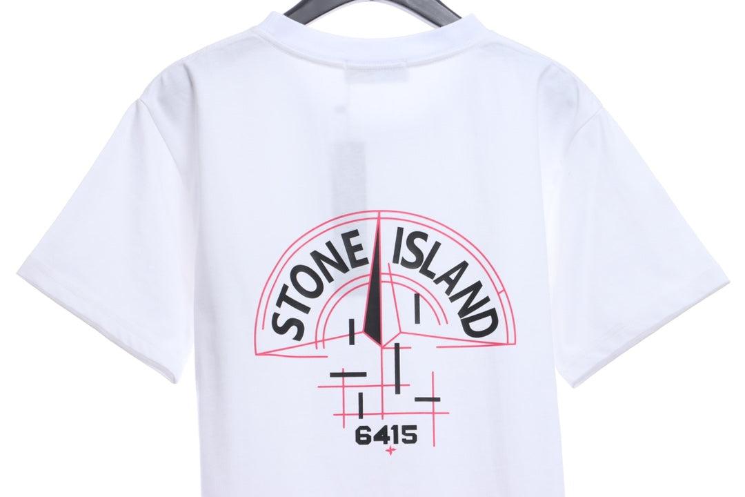 Stone Island Mechanical Compass Print Short Sleeve