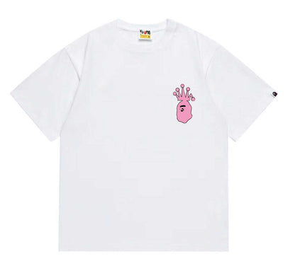 BAPEStuss! Pink Color logo lettering Tee