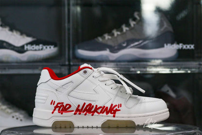 OFF-WHITE White & Red Out of Office OOO sneakers