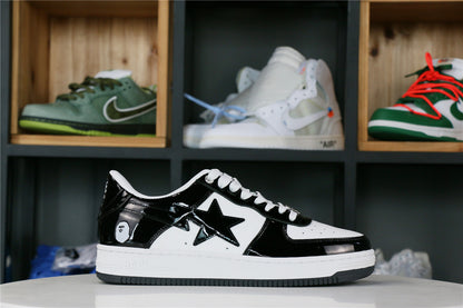 OFF-WHITE A Bathing Ape Bape Sta Low Black