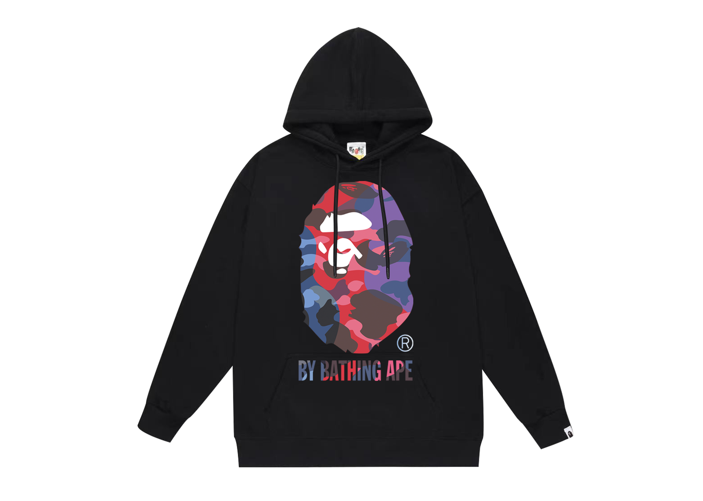 BAPE classic Ape Head logo graphic hoodie