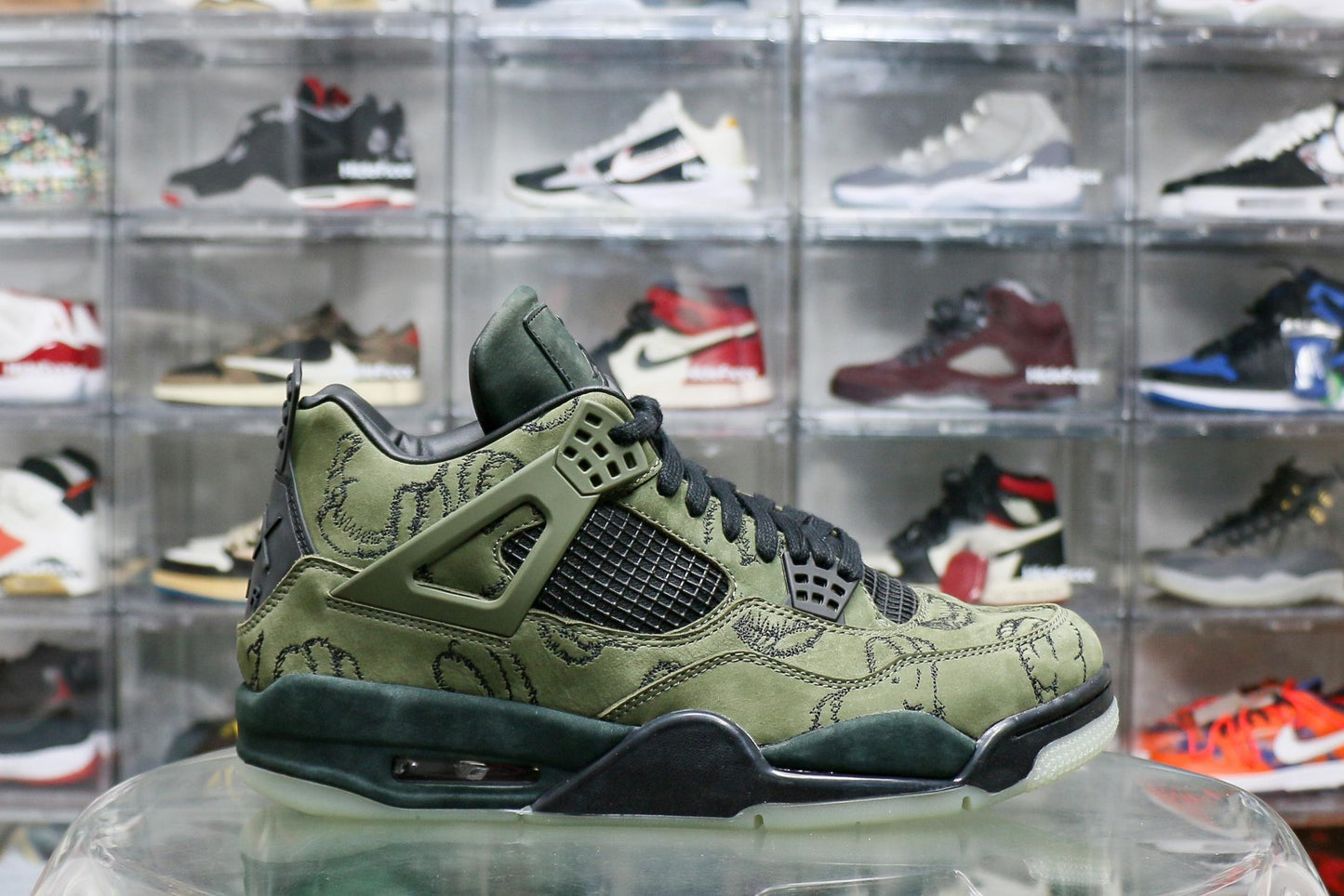 Kaws X Air Jordan 4 Retro Green Sample ( Ln5 A1 Batch)