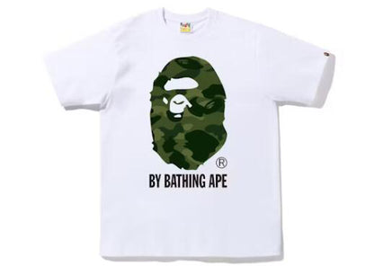 BAPE Green Color Camo By Bathing Tee