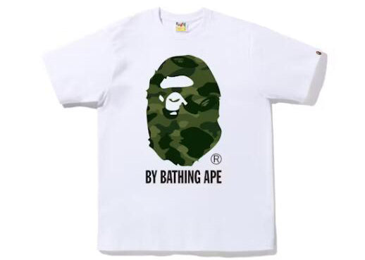 BAPE Green Color Camo By Bathing Tee