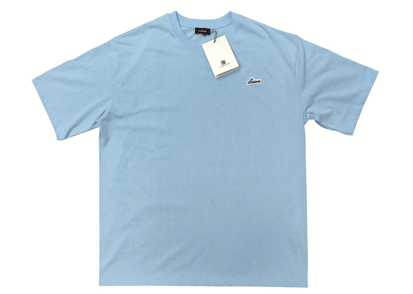 WE11D0NE Embroidered Logo Simple Color T-Shirt