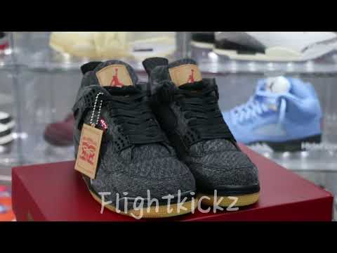 Air Jordan 4 Retro Levis Black (Levis Tag)